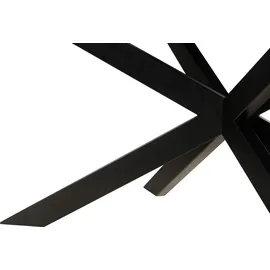 MASSIVMOEBEL24.DE Mango 260 x 76 x 100 cm natur lackiert/schwarz