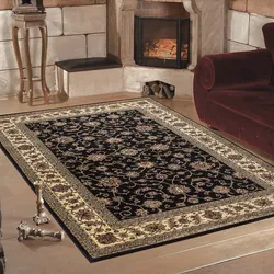 Teppich AYYILDIZ TEPPICHE "Marrakesh 210", schwarz, B:160cm H:12mm L:230cm, Kunstfaser, Teppiche, Kurzflor, Orient-Optik, Wohnzimmer