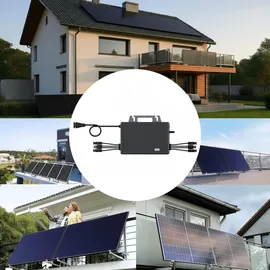 sunniva Balkonkraftwerk Full Black Bifazial 1840 W inkl. TSUN 2000 W Wechselrichter + 4 x 460 W Solarmodule