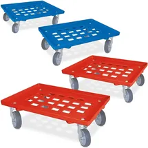 BRB-Lagertechnik Kistenroller 250 kg blau/rot