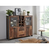 Forte Highboard grau