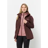 Jack Wolfskin Bergland 3in1 Jacke - Dark Maroon - XS