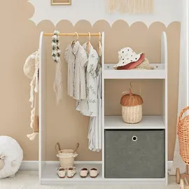 SoBuy Kindergarderobe Weiß