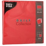 Papstar Servietten Daily Collection rot