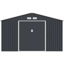 Konifera Gartenhaus Burgos Plus 3,41 x 3,22 m Beige/Grau