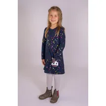 happy girls Strickkleid mit tollem Einhorn-Motiv blau 110 EU
