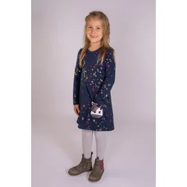 happy girls Strickkleid mit tollem Einhorn-Motiv blau 110 EU
