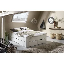 Rauch Stauraumbett RAUCH "Aditio", weiß, B:146cm H:50cm L:208cm, Betten, Stauraumbett, ohne Kopfteil, inklusive Schubkästen