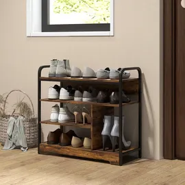 Homcom Schuhregal 70 x 65 x 30 cm braun