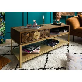 Massivmoebel24 Diamond Braun Mango 110 x 40 x 50 cm
