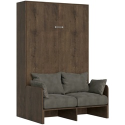 Vertikales Klappbett Kentaro Sofà Walnut 120