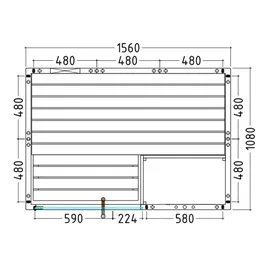 Harvia Alaska Mini Massivsauna aus Fichte Saunakabine ca. 160x110x204 cm