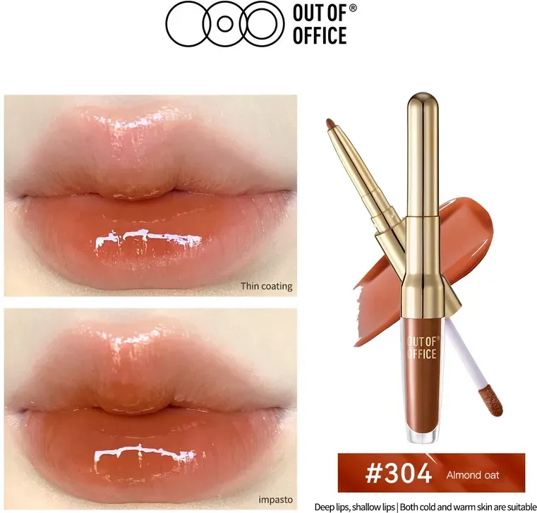OUT OF OFFICE 2 in 1 Essence Lipliner & Gloss-304