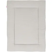 babybay babybay® Krabbeldecke 75x100 cm, Waffelpiqué, weißgrau