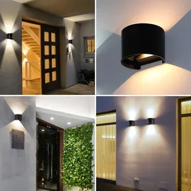 Lumiled Außenleuchte Aluminium 10,0 cm 2x 3 W schwarz
