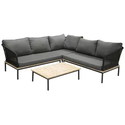 Loungegarnitur Andorra ca. 90x60x27 cm Schwarz