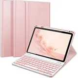 Fintie Tastatur Hülle für iPad Air 11 Zoll M3/M2 (2025/2024), iPad Air 5/4 Generation 10.9"(2022/2020) Hülle mit Tastatur - Magnetisch Abnehmbar... - Gold