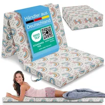 eloneo Klappmatratze Gästematratze, 90x200x8 cm, Regenbogen