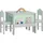 SoBuy Kindersitzgruppe KMB88 90 x 60 cm Holz grau