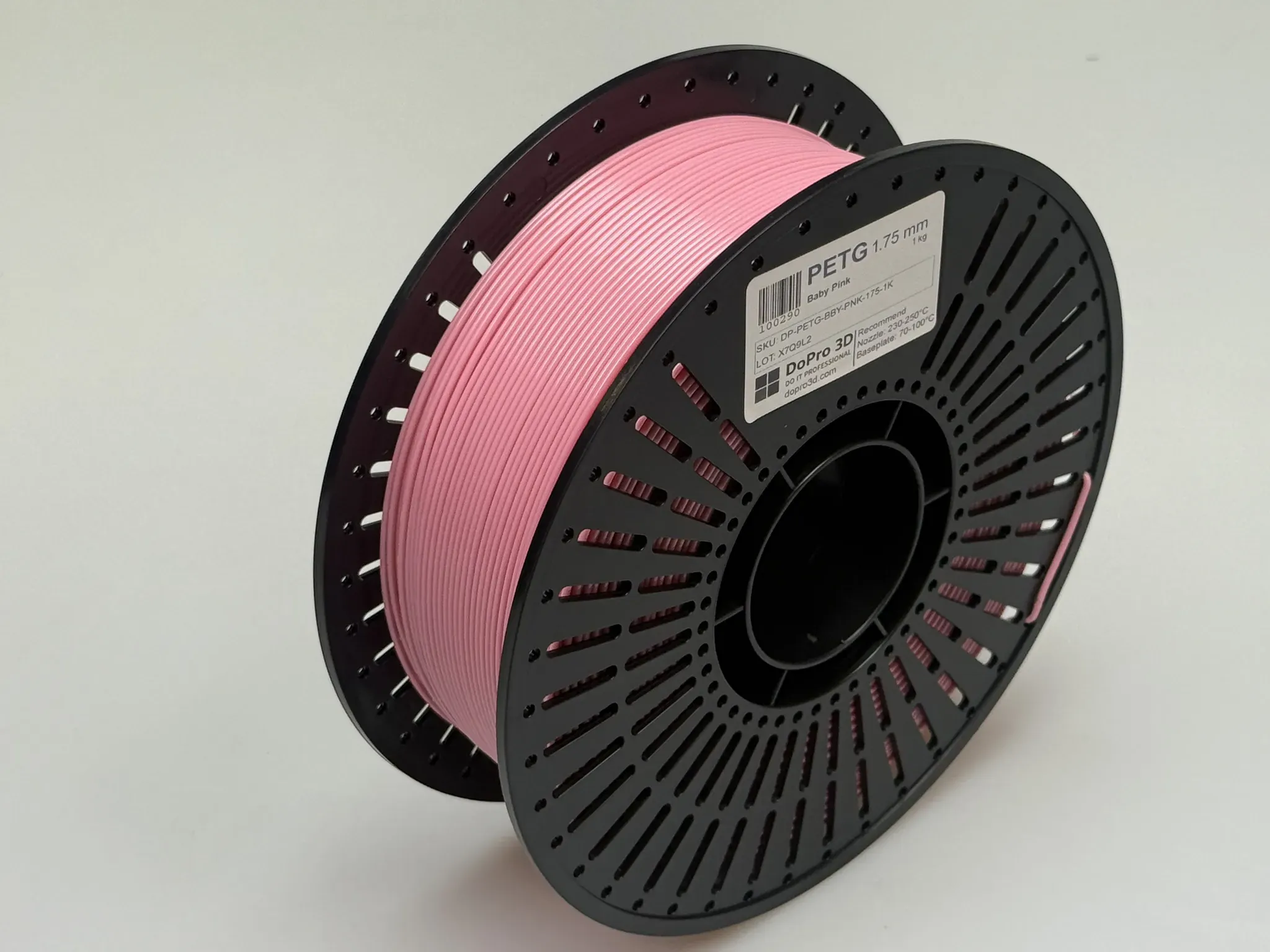 DoPro 3D PETG Filament Soft Baby Pink – Nexyl Class – 1,75 mm – 1,0 kg