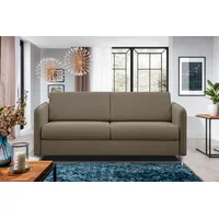 99rooms Sherlock Schlafsofa Kunstleder Taupe