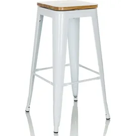 HJH Office Barhocker Vantaggio High WS 360° drehbar Weiß