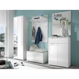Stella Trading SPICE Flurgarderoben Set 210 x 198 x 40 cm weiß