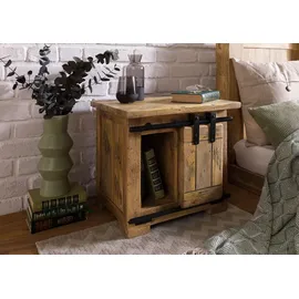 Massivmoebel24 Nachtschrank Mango 50 x 40 x 45 cm Beige