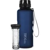 720°DGREE Trinkflasche “uberBottle“ Sapphire Blue, 1,5 Liter, Kunststoff, blau, mit Fruchteinsatz
