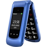 Seniorenhandy Klapphandy 2G große Tasten SOS Notruf Dual SIM FM-Radio Blau