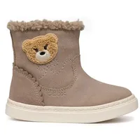 Geox Baby-Mädchen B NASHIK Girl A Ankle Boot, DK BEIGE, 24 EU