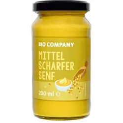 Bio Company Mittelscharfer Senf im Glas bio