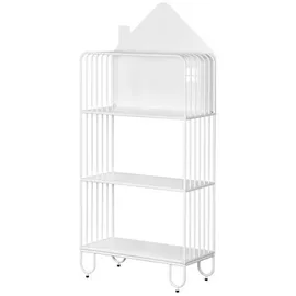Home Deluxe Kinderregal TODO M 134 x 61 x 28 cm Metall weiß