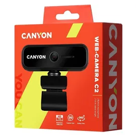 Canyon Webcam C2 HD 720P black - Schwarz