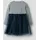 NAME IT "NMFTAIAS LS TULLE DRESS", Mädchen, Gr. 122, N-Gr, navy blazer stripes:cloud dancer, Jersey, Obermaterial: 90% Baumwolle, 5% Elasthan, 5% metallisierte Fasern, geringelt, gestreift, unifarben, bequem, Rundhals, Kleider Minikleid