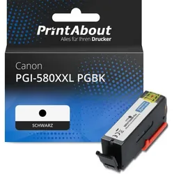 Druckerpatrone kompatibel mit Canon PGI-580XXL PGBK - Schwarz - Extra hohe Kapazität