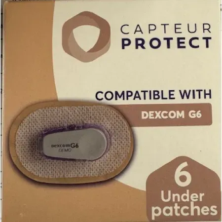 Capteur Protect Pflaster Braun Cover Dexcom G6/One 6 Stück