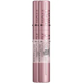 Maybelline New York Schwarze Wimperntusche für extrem lange Wimpern, Lash Sensational Sky High Mascara Doppelpack, Very Black, 2 x 7,2 ml
