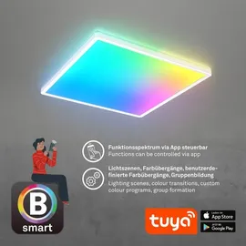 Briloner LED-Deckenlampe B smart RGBW dimmbar weiß 42x42cm