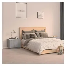 vidaXL Nachtschrank Grau 100 x 35 x 40 cm Holzwerkstoff