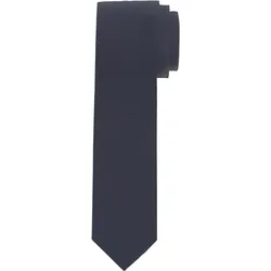 Krawatte OLYMP "Seidenkrawatte", Damen, blau (marine), Seide, unifarben, klassisch, Krawatten