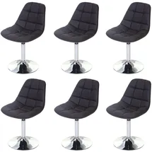 MCW Esszimmerstuhl A60 Kunstleder braun 6er Set