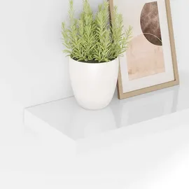 vidaXL Wandregal 50 x 23 x 3,8 cm Hochglanz-Weiß