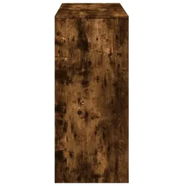 vidaXL Bartisch mit Regal Räuchereiche 124x46x103,5 cm Holzwerkstoff -