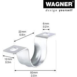 Wagner System GmbH Befestigungsset 2tlg. 13042799 Ø 20 x 12 x 50 mm