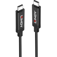 Lindy USB-Kabel USB 3.2 Gen2 USB 3.1 Gen2) USB-C® Stecker, USB-C® Stecker 5.00m Schwarz 43308