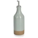 Zeller Essig- und Ölspender 420 ml Steingut/Edelstahl blau/grün