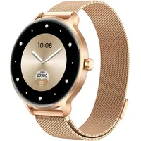 Smartwatch Damen Rund, 1.27" AMOLED Smart Watch mit Telefonfunktion, Fitnessuhr mit Pulsuhr Schlafmonitor Schrittzähler, 120+ Sportmodi Sportuhr IP68 Wasserdicht, Uhren Damen für Samsung iOS Android