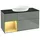 Villeroy & Boch Villeroy und Boch Finion Waschtischunterschrank GA62HFGM 120cm, Abdeckplatte black matt, Emotion, Regale Gold matt lacquer, Olive Matt Lacquer