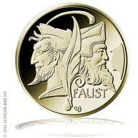 100 Euro Gold Sammlermünze Faust 2023 Prägebuchstabe G